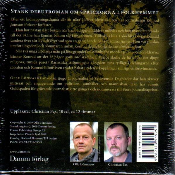 CD Audiobook SWEDISH Olle Lönnaeus Det Som Ska Sonas Sweden NEW